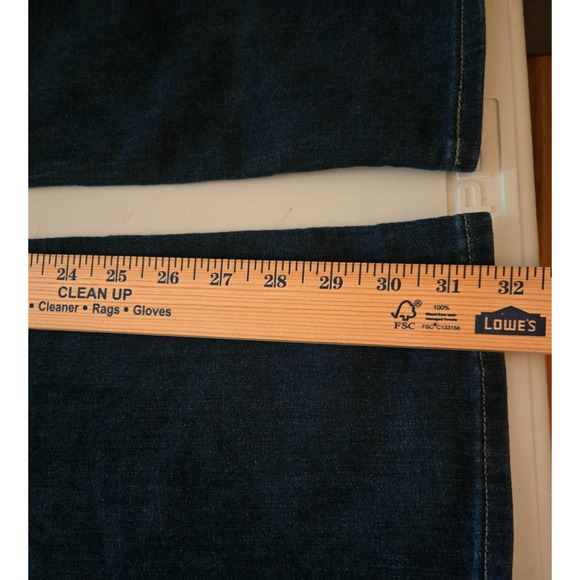 Levi's 512 Skinny Jeans Mens 34x31 Dark Wash Slim Fit Stretch Denim - Picture 8 of 9